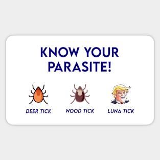 Know Your Parasite Anti Trump Lunatic Protest Design Sticker